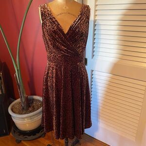 GRACE KARIN | leopard print sleeveless dress M NWT